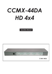 Cypress CCMX-44DA Operation Manual