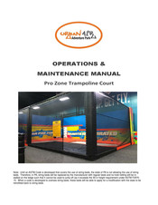 Urban Air Pro Zone Operation & Maintenance Manual