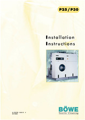 BÖWE P25 Installation Instructions Manual