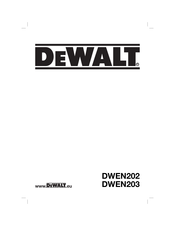 DeWalt DWEN203 Original Instructions Manual