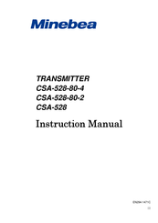 Minebea CSA-528-80-4 Instruction Manual