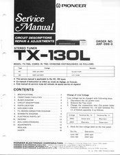 Pioneer TX-130L HE Service Manual