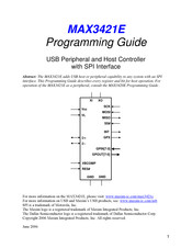 Maxim MAX3421E Programming Manual
