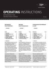 Bitzer ECH209Y Operating Instructions Manual
