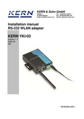 KERN YKI-03 Installation Manual