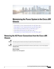 Cisco cBR Maintaining Manual