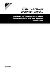 Daikin EKEXMCBV3 Installation And Operation Manual