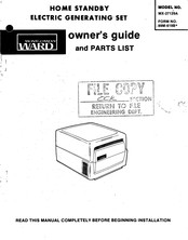 Montgomery Ward MX-27129A Owner's Manual And Parts List
