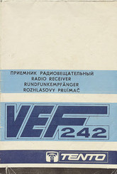 TENTO VEF 242 Manual