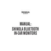SHINOLA BLUETOOTH IN-EAR MONITORS Manual