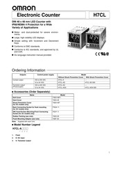Omron H7CL Series Manual