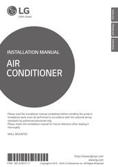 LG ARNU093SEL2 Installation Manual