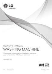 LG WDD16517BD Owner's Manual