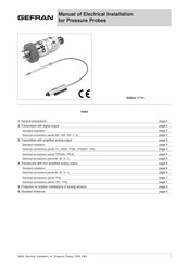 gefran TPFADA Series Manual Of Electrical Installation