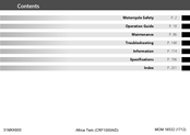 Honda CRF1000D 2018 Owner's Manual