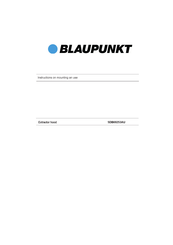 Blaupunkt 5DB69253AU Instructions On Mounting An Use