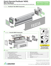 Draper FlexShade Slim NEXD Installation & Operation Instructions