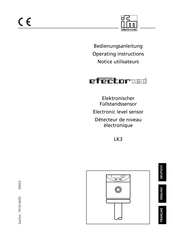 IFM Electronic Efector160 LK3 Operating Instructions Manual