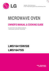LG LMS1647SS Owner's Manual