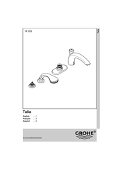 Grohe Talia 19 203 Installation Instructions Manual