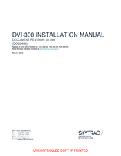 Skytrac DVI-300 Installation Manual