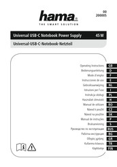 Hama 00200005 Operating Instructions Manual