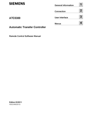 Siemens ATC5300 Software Manual