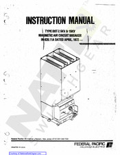 Reliance electric FEDERAL PACIFIC DST-2 Instruction Manual