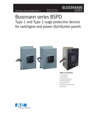 Eaton Bussmann BSPD Series Instruction Sheet