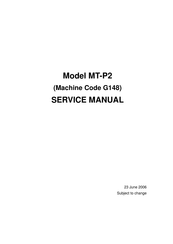Ricoh MT-P2 Service Manual