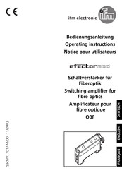 IFM Efector 200 OBF Operating Instructions Manual