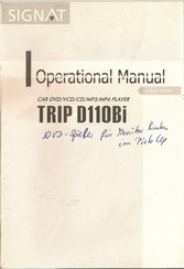 Signat TRIP D110Bi Operational Manual