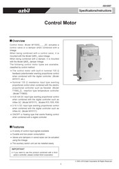 Azbil MY3000F0400 Specifications & Instructions