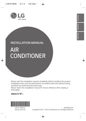 LG MULTI V S ARUV050GSR0 Installation Manual