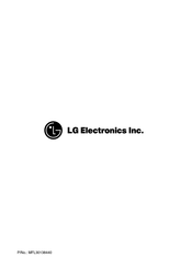 LG WD-12580BD Owner's Manual