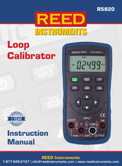 Reed Instruments R5820 Instruction Manual