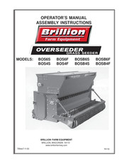 Brillion BOSB4F Operator's Manual, Assembly Instructions