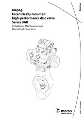 Metso Mapag BAR Series Installation Maintenance And Operating Instructions