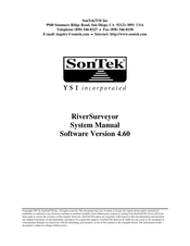 Ysi SonTek RiverSurveyor System Manual