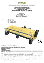 Peruzzo TEG SPECIAL 1600 Use And Maintenance Manual