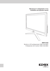 Vimar ELVOX 46910.H22 Installation And Operation Manual