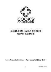 Cook's Companion B422806-00005-00000 Owner's Manual