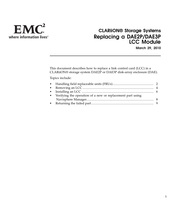 EMC CLARiiON DAE2P Replacing Manual