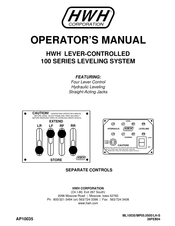 HWH 100 Series Operator's Manual