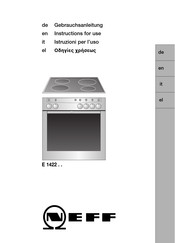 NEFF E 1422 Series Instructions For Use Manual