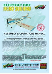 Vmar AERO SUBARU Assembly & Operation Manual