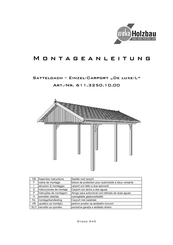 Weka Holzbau 611.3250.10.00 Assembly Instructions Manual