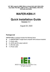 IEI Technology WAFER-KBN-i1 Quick Installation Manual