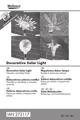 MELINERA 273117 Operation And Safety Notes