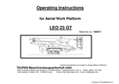 TEUPEN 140671 Operating Instructions Manual
